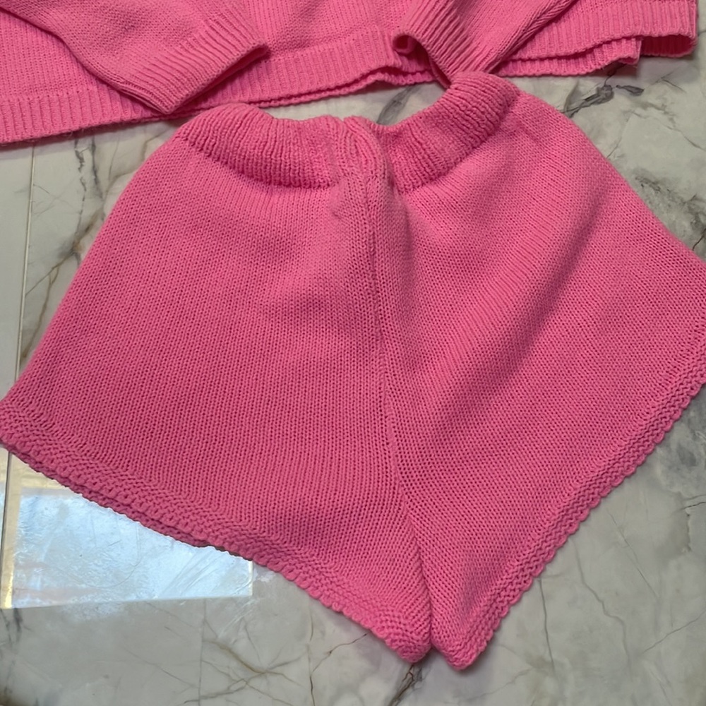 💖Pink Set In The Style Co-Ord Knit Top & Short💖 - Picture 10 of 12